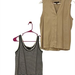 Banana republic sleeveless top duo